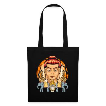 Hindouisme Spiritualité Cadeau Yoga Bouddha - Sac en tissu - noir - Devant