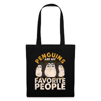 Animal Lovers Gift Animal Funny Penguin - Tote Bag - black - Front