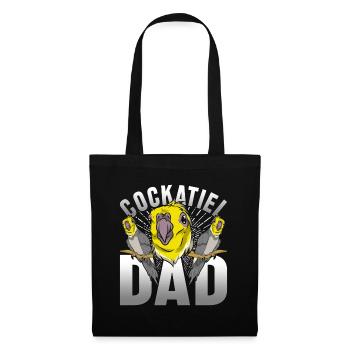 Bird Papa Father's Day Gift Idea Cockatiel - Tote Bag - black - Front