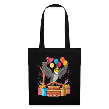 Bird Birthday Gift Cockatiel - Tote Bag - black - Front
