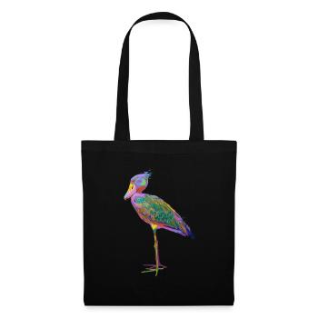 Bec-de-chaussure Coloré Splash Bird - Sac en tissu - noir - Devant