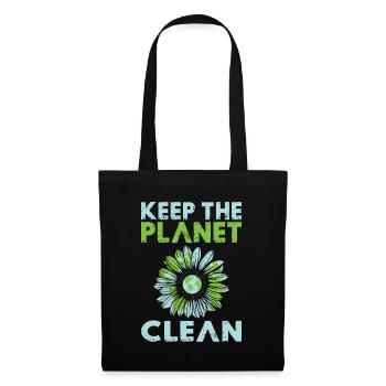 Environnement Durabilité Changement climatique Slogan Protection - Sac en tissu - noir - Devant