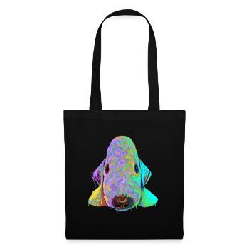 Spalsh Dog Bedlington Terrier - Sac en tissu - noir - Devant