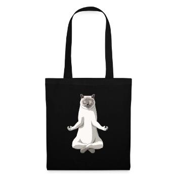 Funny Yoga Colourpoint British Shorthair Cat - Tote Bag - black - Front