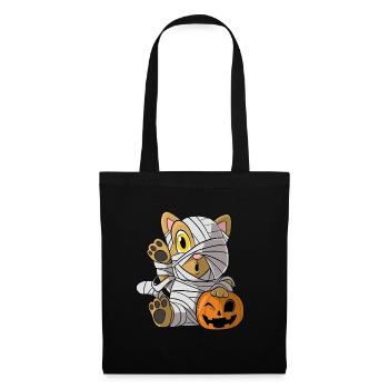 Halloween Mummy Cat Pumpkin Kitten - Tote Bag - black - Front