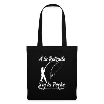 Pêche Retraité Super Cool Pour Papy - Sac en tissu - noir - Devant
