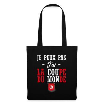 allez tunisie - Sac en tissu - noir - Devant