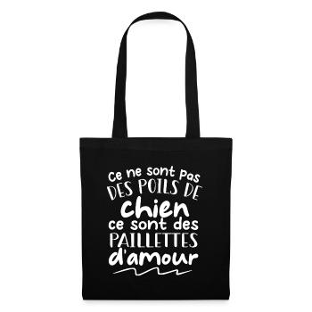 CE NE SONT PAS DES POiLS DE CHIEN - Sac en tissu - noir - Devant