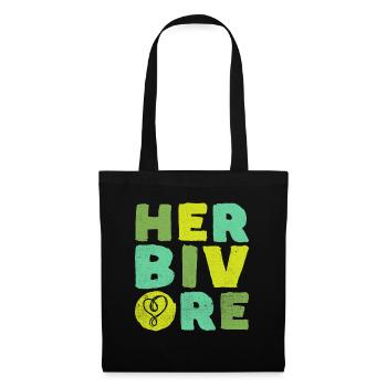 Vegan Vegetarian Vegan Vegetarian Animal welfare - Tote Bag - black - Front