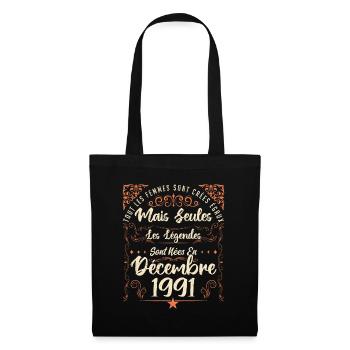 Légendes Sont Nées En Décembre 1991 édition limité - Sac en tissu - noir - Devant