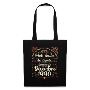 Légendes Sont Nées En Décembre 1990 édition limité - Sac en tissu - noir - Devant