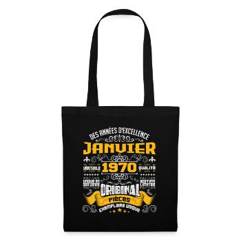 JANVIER 1970 | ORIGINAL PIÈCES - Sac en tissu - noir - Devant