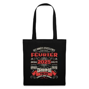 Février 2025 | Des Années D'excellence - Sac en tissu - noir - Devant