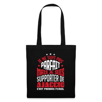 supporteur de Ajaccio - Sac en tissu - noir - Devant