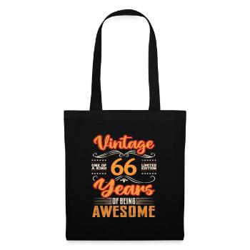 Vintage | 66 birthday gift ideas - Tote Bag - black - Front