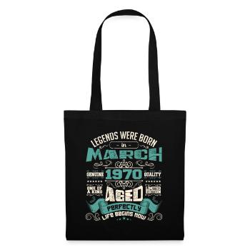 March 1970 | birthday gift - Sac en tissu - noir - Devant