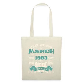 March 1983 | birthday gift - Sac en tissu - nature - Devant