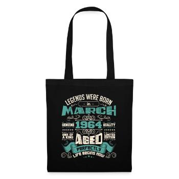 March 1964 | birthday gift - Sac en tissu - noir - Devant