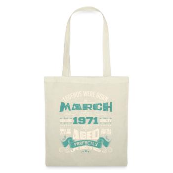 March 1971 | birthday gift - Sac en tissu - nature - Devant