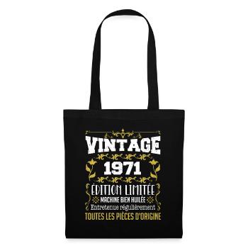 vintage 1971 | Toutes Les Pièces D'origine - Sac en tissu - noir - Devant