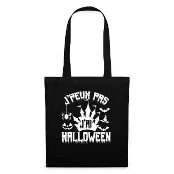 J’peux pas j’ai Halloween - Sac en tissu - noir - Devant