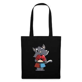 Boxing Cat Boxer Cat Lovers - Tote Bag - black - Front