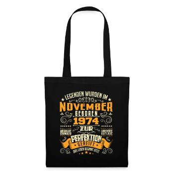 Im November 1974 geboren - Sac en tissu - noir - Devant