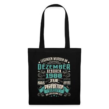 Legenden werden geboren im Dezember 1988 - Sac en tissu - noir - Devant