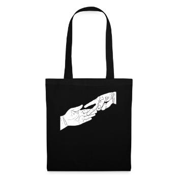 Stone scissors bag - Tote Bag - black - Front