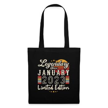 Legendary since January 2023 Limited Edition - Tote Bag - black - Front