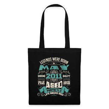 Legends were born in May 2011 | Limited Edition - Sac en tissu - noir - Devant