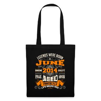 Legends were born in June 2014 | limited Edition - Sac en tissu - noir - Devant