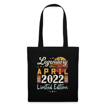 Legendär seit April 2022 | Limitierte Auflage - Stoffbeutel - Schwarz - Vorne