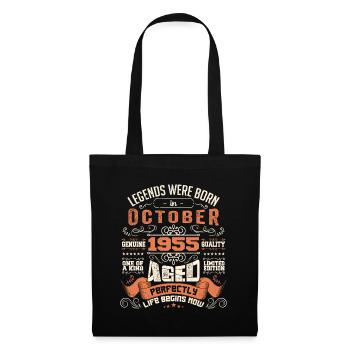 legends were born in October 1955, Limited Edition - Sac en tissu - noir - Devant