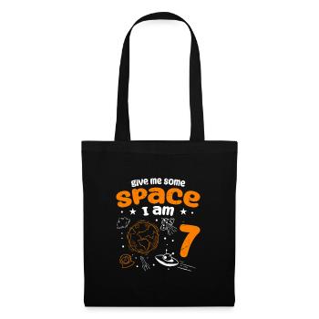 Gebt mir etwas Platz, ich bin 7 Astronauten - Stoffbeutel - Schwarz - Vorne