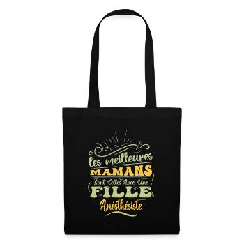 Meilleure Maman Avec Fille Anésthésiste - Sac en tissu - noir - Devant