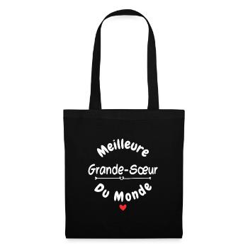 Meilleure grande sœur - Sac en tissu - noir - Devant