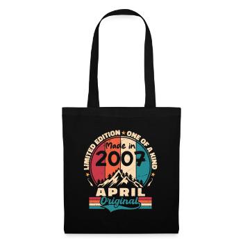The legends were born in April 2007 Gift - Tote Bag - black - Front