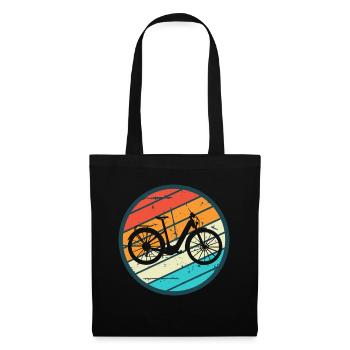E-Bike Cyclist Cadeau Vélo Cycliste - Sac en tissu - noir - Devant