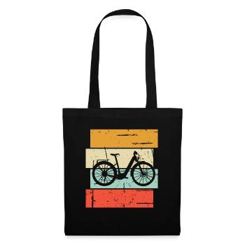 E-Bike Cyclist Cadeau Vélo Cycliste - Sac en tissu - noir - Devant