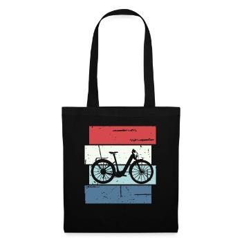 E-Bike Cyclist Cadeau Vélo Cycliste - Sac en tissu - noir - Devant