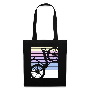 E-Bike Cyclist Cadeau Vélo Cycliste - Sac en tissu - noir - Devant