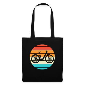 E-Bike Cyclist Cadeau Vélo Cycliste - Sac en tissu - noir - Devant