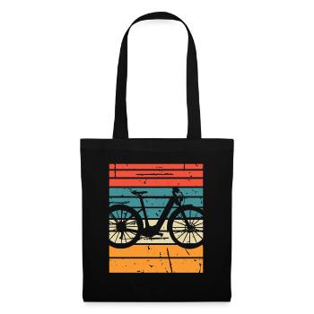 E-Bike Cyclist Cadeau Vélo Cycliste - Sac en tissu - noir - Devant