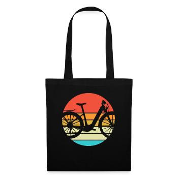 E-Bike Cyclist Cadeau Vélo Cycliste - Sac en tissu - noir - Devant