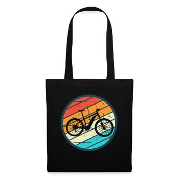 E-Bike Cyclist Cadeau Vélo Cycliste - Sac en tissu - noir - Devant