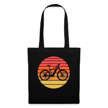 E-Bike Cyclist Cadeau Vélo Cycliste - Sac en tissu - noir - Devant