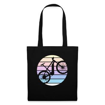 E-Bike Cyclist Cadeau Vélo Cycliste - Sac en tissu - noir - Devant