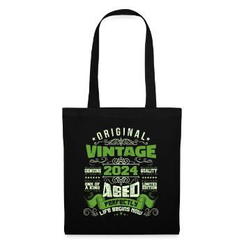 Vintage Anniversary 2024 - Retro Gift - Tote Bag - black - Front