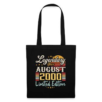 The legends were born in August 2000 anniversary - Tote Bag - black - Front